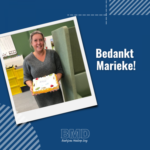 Bedankje voor Marieke van Amelsvoort